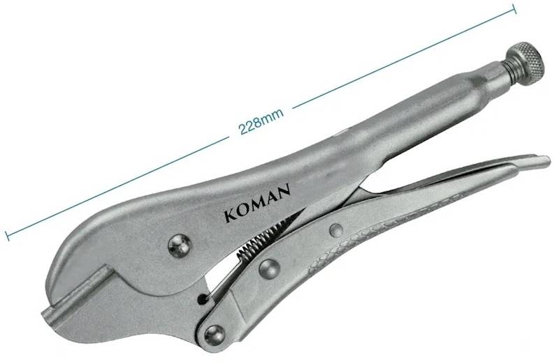 Szczypce zatrzaskowe do rur KOMAN typ KM-201B