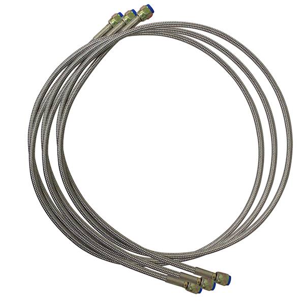 Wąż 1/4" w oplocie; 150 cm ; bez zaworów ; R744
