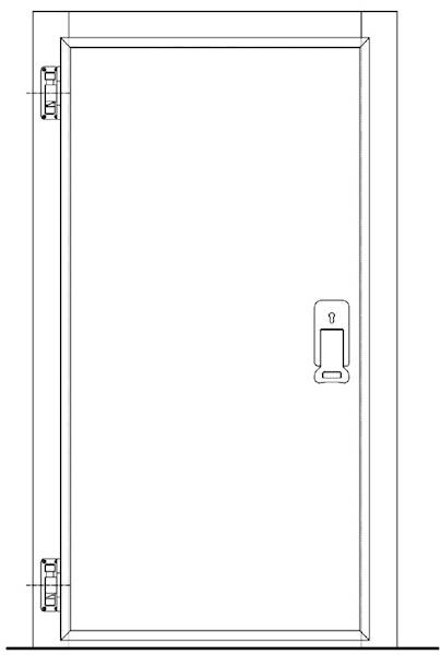 Drzwi MTH typ 500TN lewe 1100x2100 S3-170 INOX 316