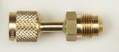 Szybkozłącze 3/8"M x 1/4"F SAE 180° z wyciskaczem