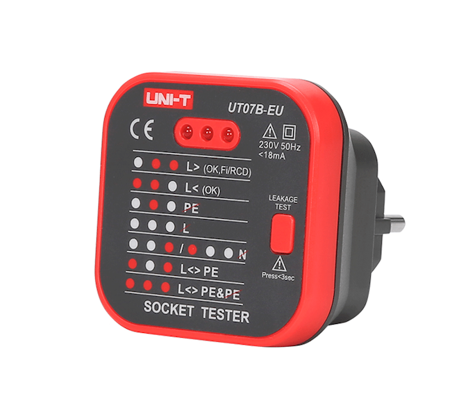 Tester gniazd sieciowych UNIT typ UT07B-UE