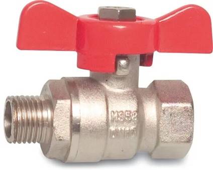 Zawór kulowy wodny 3/8" GW x GZ