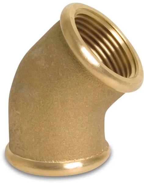 8000 kolano mosiężne 45° 2"GW x 2"GW