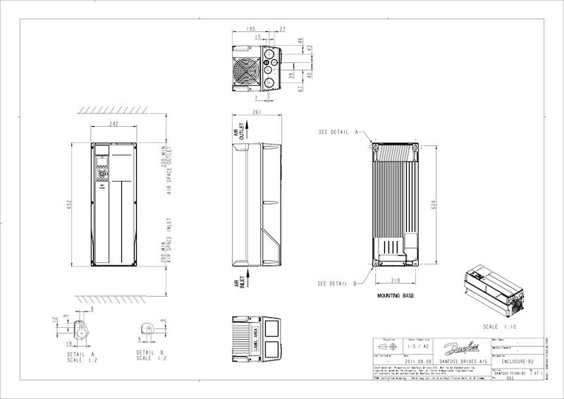 Inwenter do sprężarki DANFOSS typ CDS303