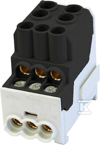 Złączka gwintowana SDB 100 czarna