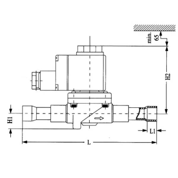 Elektrozawór z cewką 1.1/2"