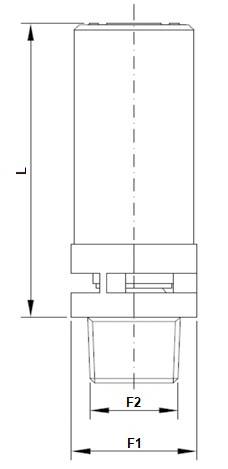 Zawór bezpieczeństwa D7/S-1/4"N, nastawa 40,0 bar