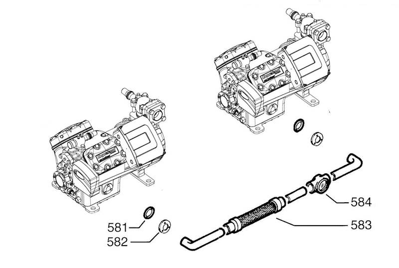Uszczelka górna głowicy reg. wydajności 4M / 6M 