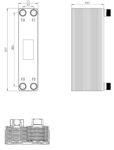 Wymiennik płytowy EKIN typ MB-04 030