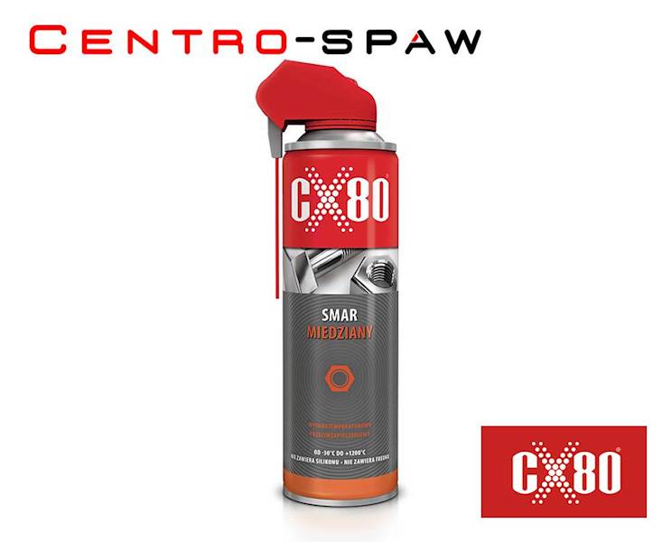 CX80 - Smar miedziany 500ml Spray - PRZECIWZAPIECZENIOWY