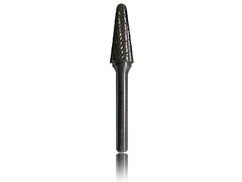 Frez trzpieniowy do metalu HM Stożkowy okrągły 12x30/6mm KEL 123006 Z=6X