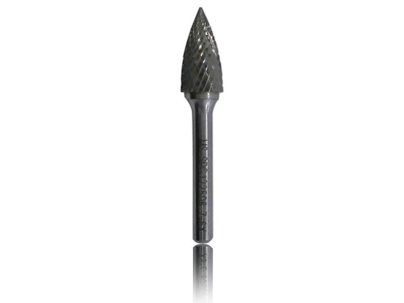 Frez trzpieniowy do metalu HM Ostrołukowy szpiczasty SPG 122506 Z=6X