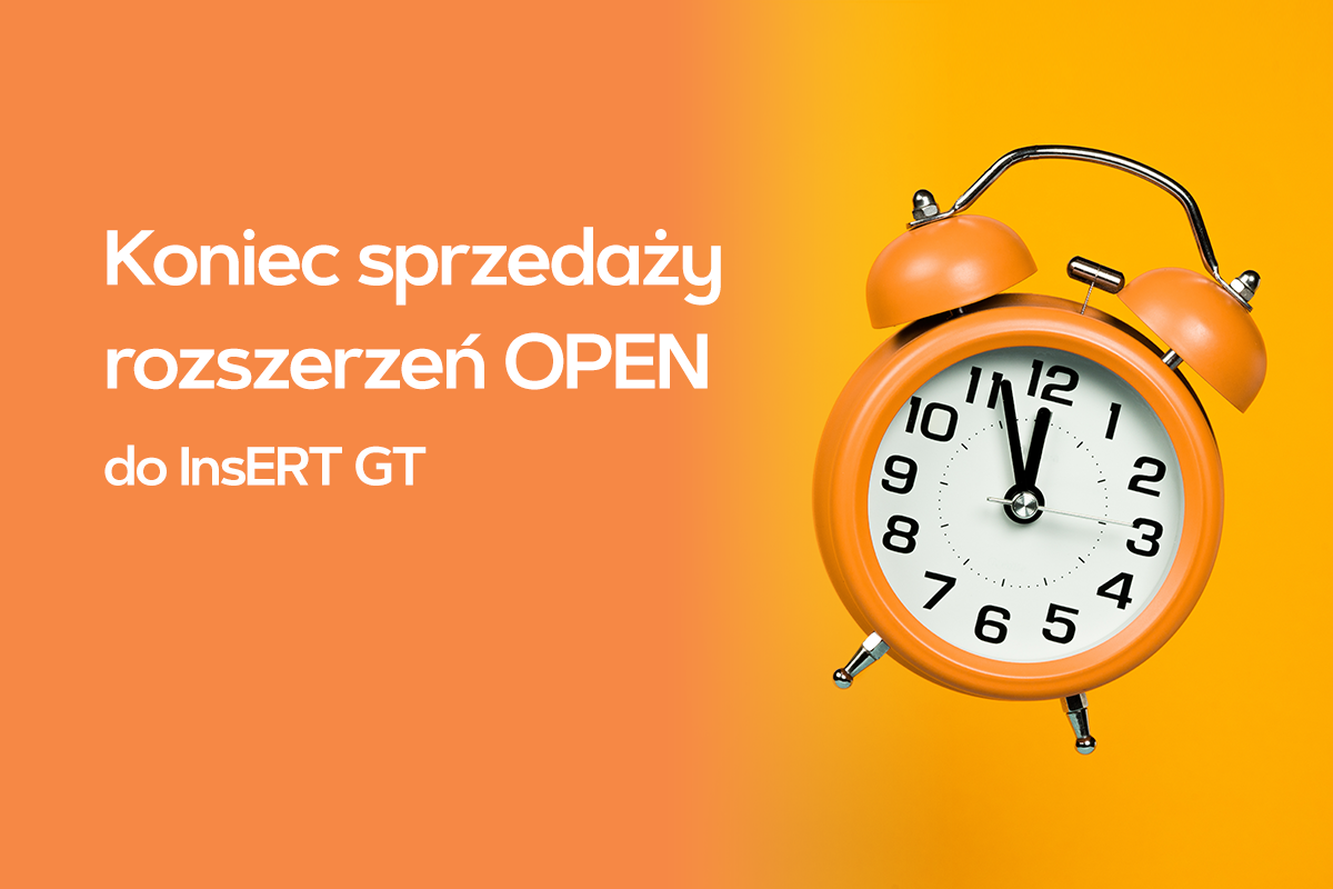 Koniec sprzedaży rozszerzeń OPEN do InsERT GT