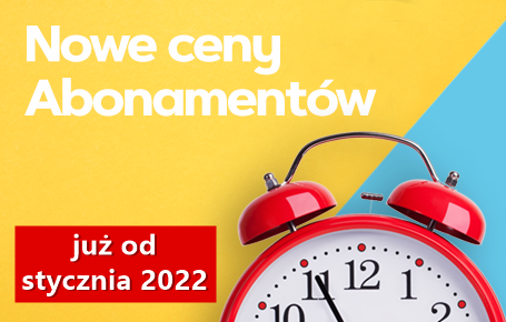 OD STYCZNIA 2022 NOWE CENY ABONAMENTÓW DO PROGRAMÓW InsERT!