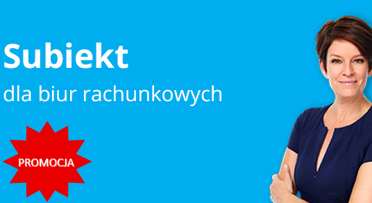 SUBIEKT DLA BIUR RACHUNKOWYCH - PROMOCJA!