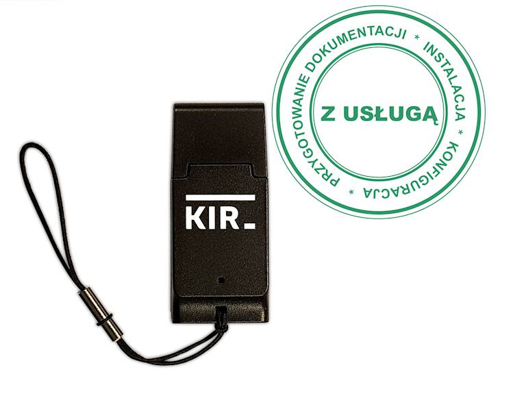 Podpis Elektroniczny KIR Szafir • 1 rok • Czytnik MINI • Mała karta SIM (do czytnika mini) • Tak