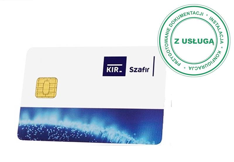 Podpis Elektroniczny KIR Szafir • 2 lata • Bez czytnika • Duża karta (do czytnika z kablem) • Tak
