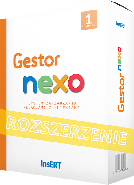 Gestor nexo - rozszerzenia progamu • Rozszerzenie: rozszerzenie na następne 1 stanowisko • Jestem użytkownikiem starszej wersji Gestora: Nie