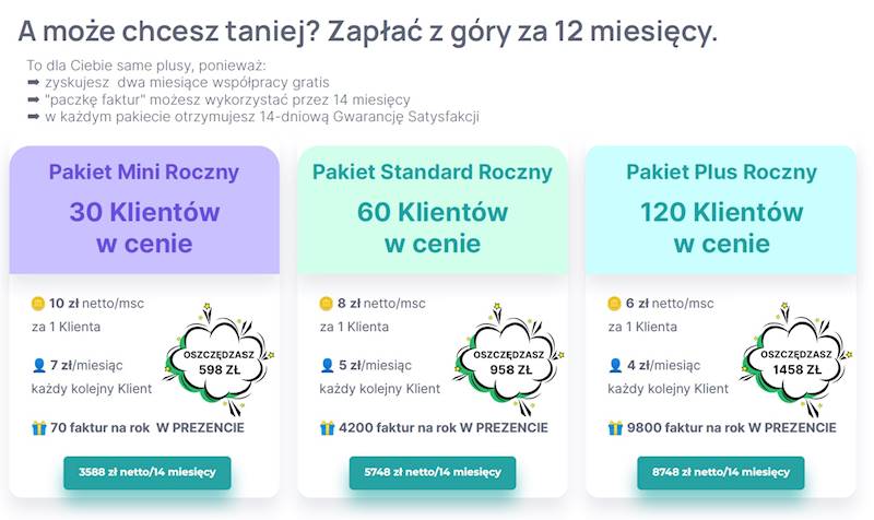 SCANYE - inteligentny asystent księgowych - roczna płatność • Pakiet: PLUS - 120 klientów, 9800 faktur na rok w cenie • Dodatkowa paczka faktur: bez dodatkowej paczki faktur