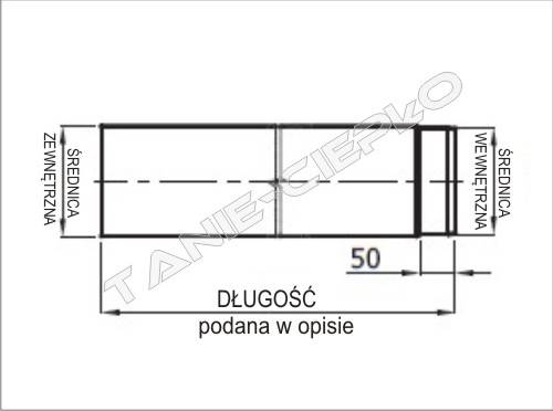 Rura kominowa fi 220x0,5m czarna żaroodporna gruba 2mm DARCO