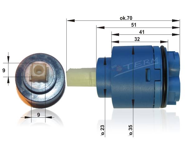 HDRL Głowica Z Regulator 35W do baterii wysoka