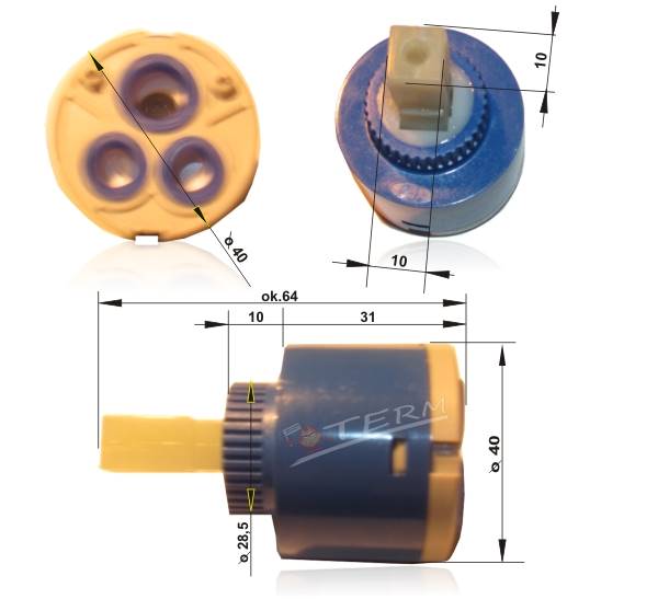 HDRL Głowica Z Regulator 40N do baterii niska