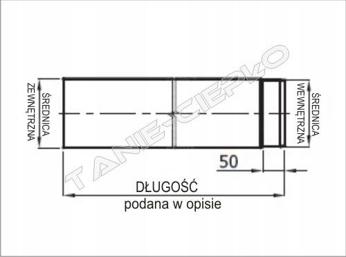 Rura kominowa fi 220x0,25m z wyczystką czarna żaroodporna gruba 2mm DARCO