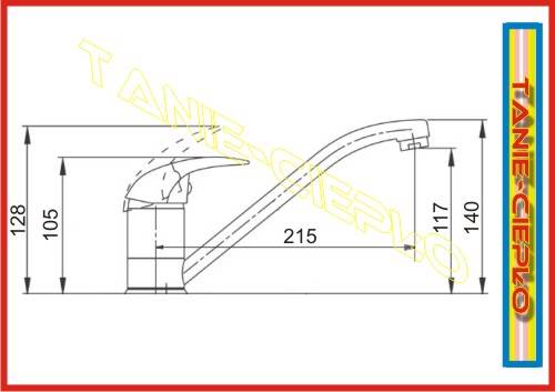 HDRL ATUT B395 Bateria zlew. stojąca CHR