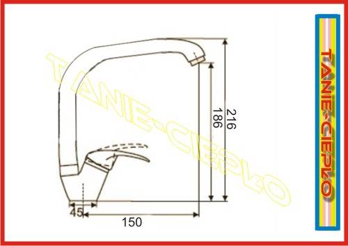 HDRL ATUT B395L Bateria zlew. skośna CHR