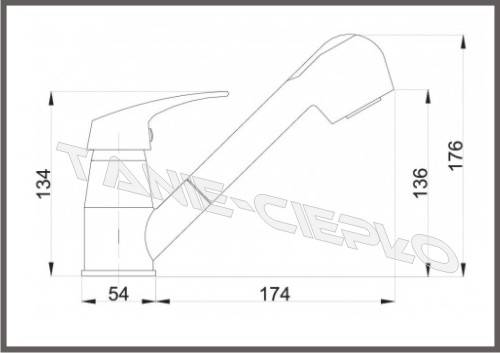 HDRL NANO Bateria zlew z wyciąganą wyl B638
