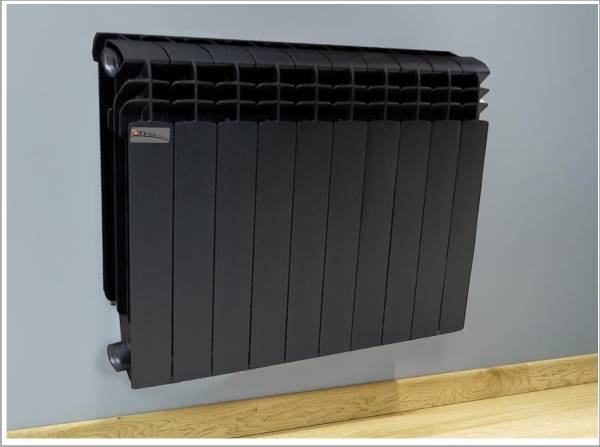 Grzejnik alu 500 CALIPSO DIVA POWER BLACK - 1 żeb