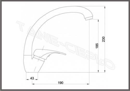 HDRL NANO Bateria zlew stojąca B635.S