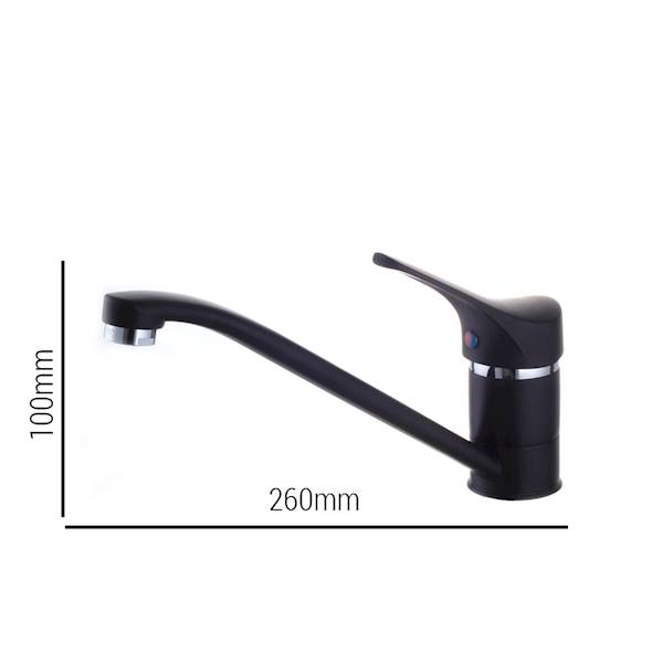 ZXC 1100-6H Bateria zlew czarna