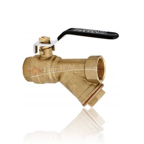 Zawór kul. z filtr 1" TYTAN ZKWF-PP-25 dławik