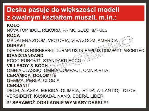MAS CZEREŚNIA Deska uniwers.