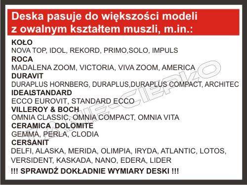 INT BADI Deska sedesowa