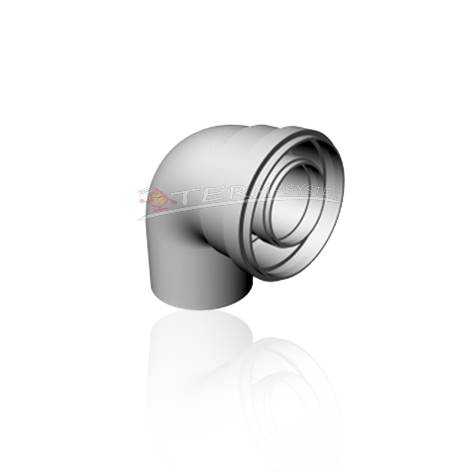 RIC PP80/125B90 Kolano dwuśc. 90st 80/125 PPR