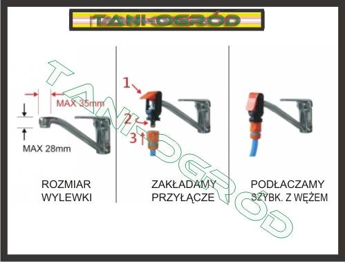 BRA ECO-4129 Uniwers. przyłacze na kran