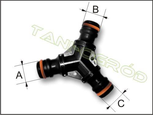 BRA ECO-PWB2210L Trójnik do łącz. 3 szybkozłączek