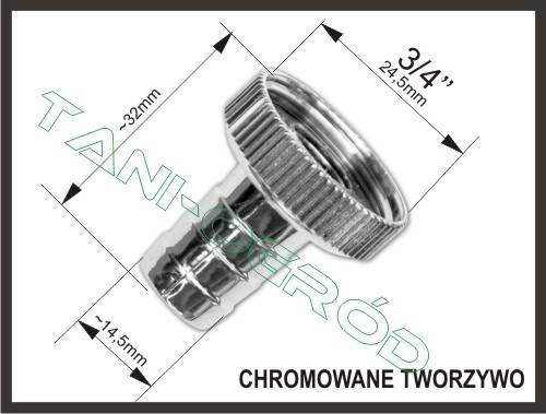 BRA GKK003413 Przyłącze na kran 3/4GWx13 ABS
