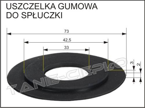 HDRL U103 Uszczelka pod dzwon spłuczki