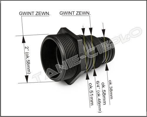 BRA ECO-4126 Przyłacze do pomp. 2" x38/51mm