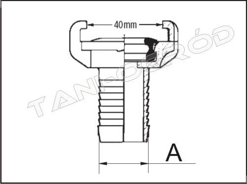 BRA GKI101 Złacze 1/2x13 kłowe
