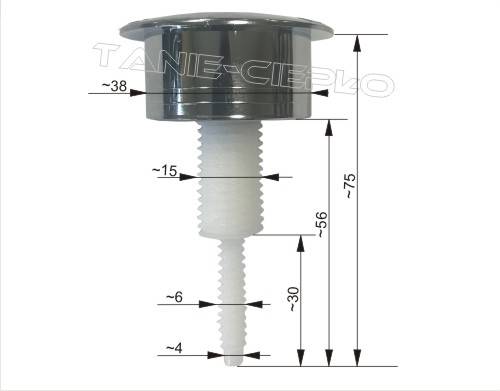 INT Przycisk 3/6 L zaworu spustowego - kooperacja
