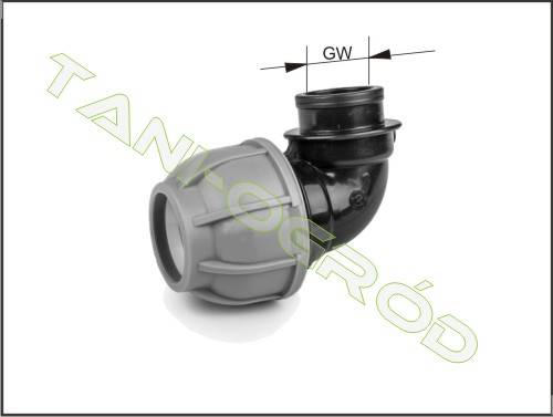 PE Kolano 25x1/2" GW skręcane