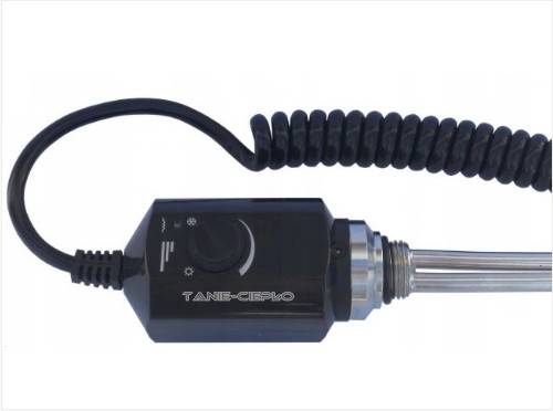 VOL Grzałka 600W CZA do grzej. łazien. 1/2" czarna