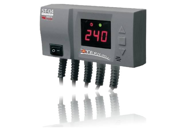 DIA ST04 Sterownik kotła pompa+wentyl. LED CS-20