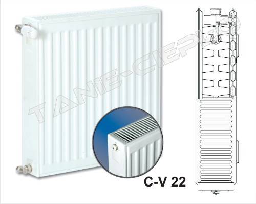 Grzejnik panel. V22 900x400 dolne