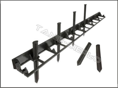 BRA OBEB4010SET Obrzeże ogrodowe 4cm GRAFIT