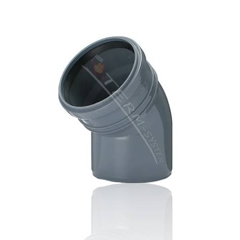 KAN Kolano PP 75x45st do kanalizacji SZARE